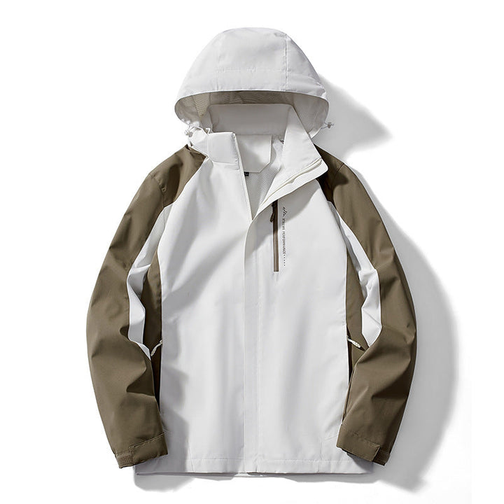 Dam lätt Two-Colored Softshell jacka med huva, andningsbar Mesh foder och Chest dragkedja