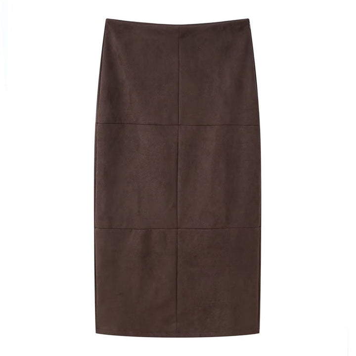 Dam kort trenchcoat in mocka look med Ties och Epaulettes