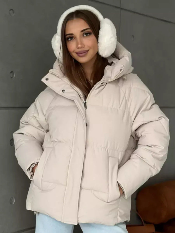 Dam modern oversized dunjacka
