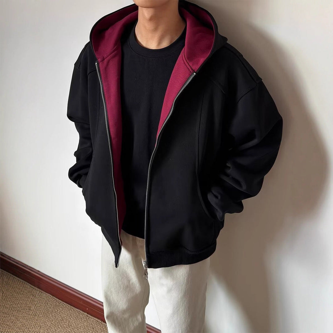 Herr Sportig Fleece Jacka