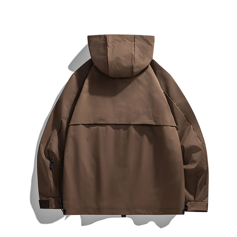 Herr teknisk Funktion Hoodie med flerafunktionell Fickor