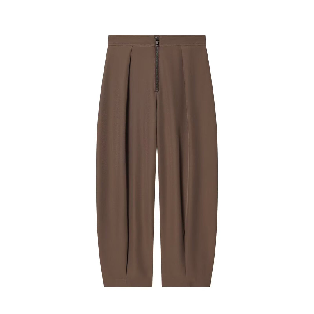 Dam Kort Skärning Utility Blouson Jacka med Drawstring Waist och Patch Fickor