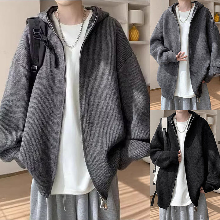 Herr Modern Luvtröja Cardigan med Dragkedja