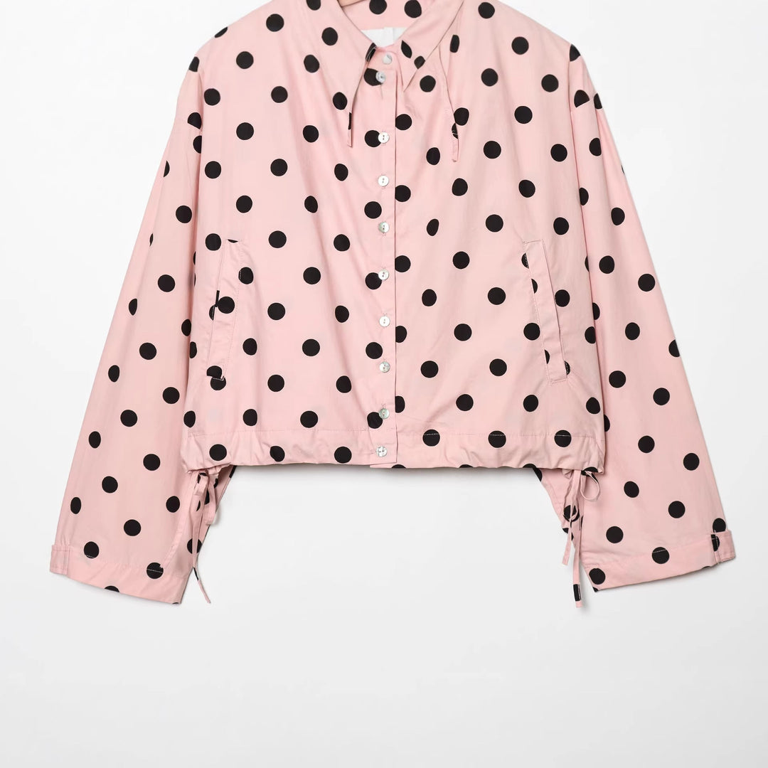 Dam 70+ Prickig Prick Kort Övergångsjacka med Stå Krage och Drawstring