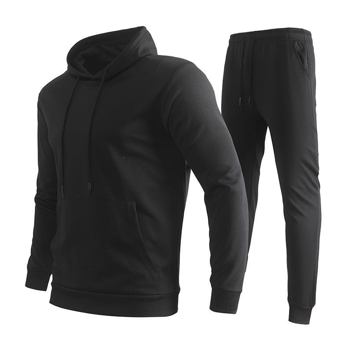 Herr Sportig Luvtröja och Jogging Byxor Set