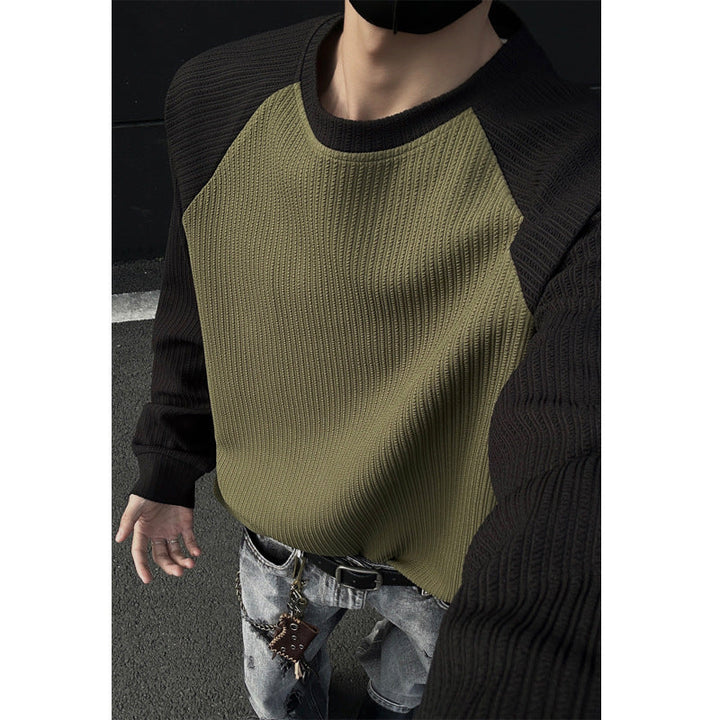 Herr Sportig Raglan Tröja med Structure