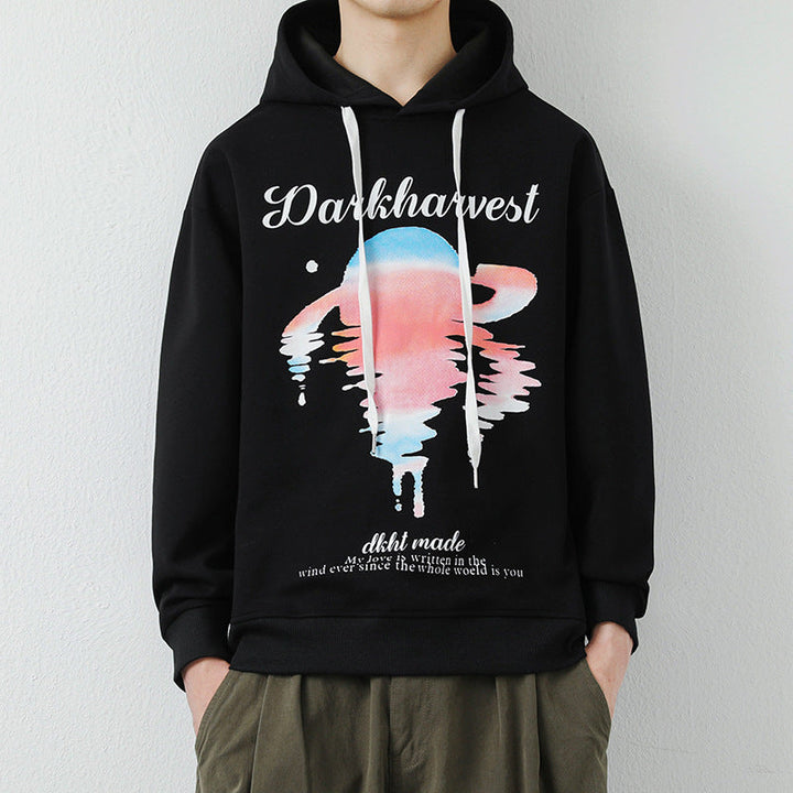 Herr Modern Luvtröja med Creative Graphic Tryck