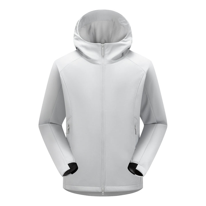 Herr Softshell Frilufts Jacka med Huva, Vindtät Membran och Ergonomisk Skärning