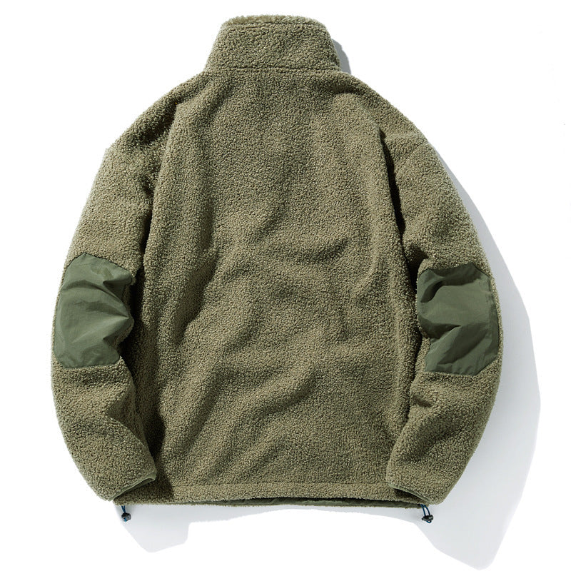 Herr Slitstark Fleece Jacka med Funktionell Krage