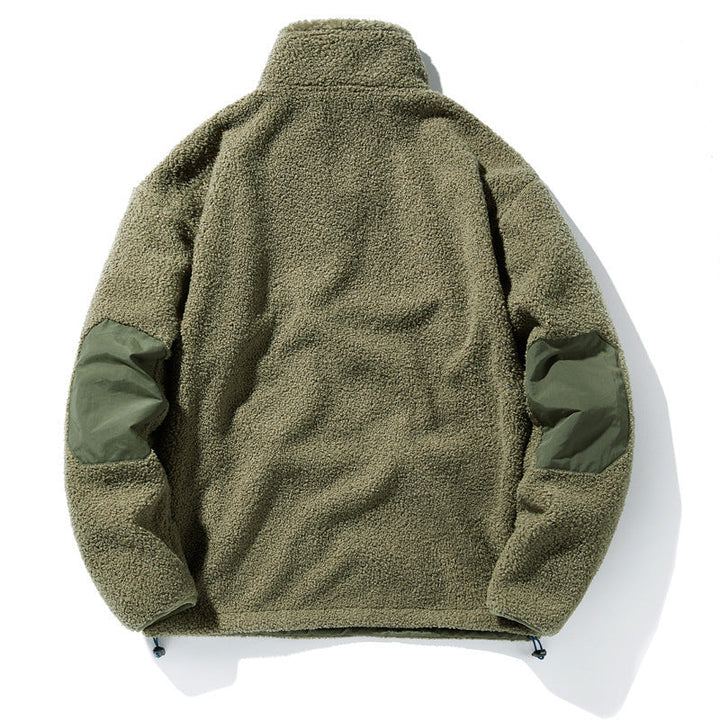 Herr Slitstark Fleece Jacka med Funktionell Krage