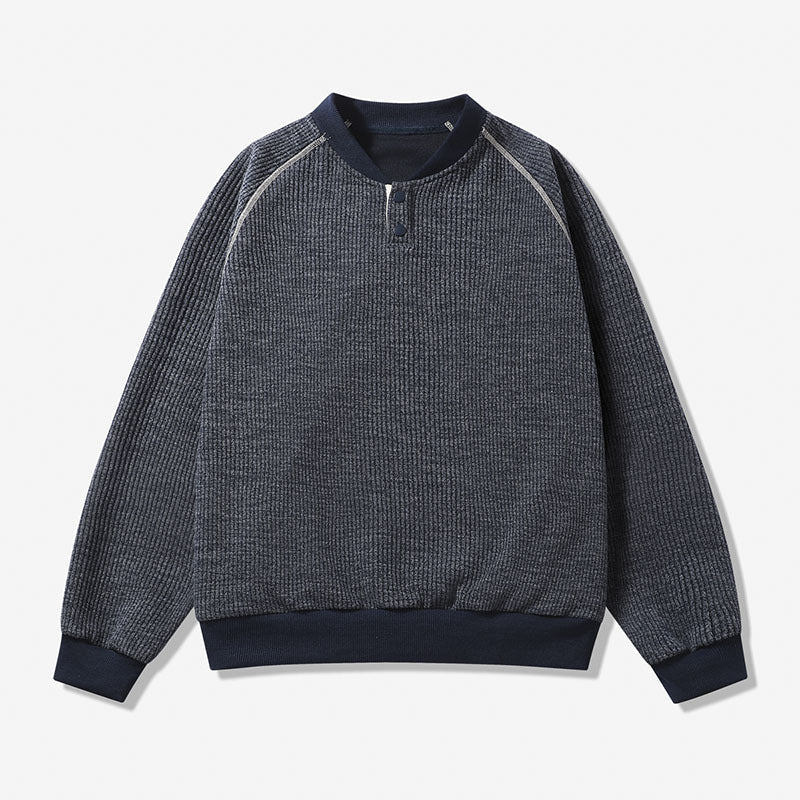 Herr Bekväm Tröja med Ståkrage
