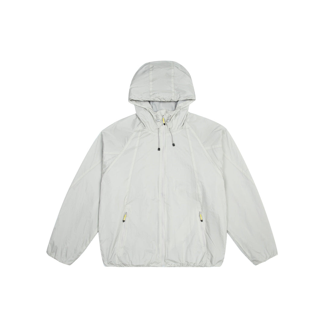 Unisex Lätt Vindjacka med Adjustable Huva, Packable Nylon Jacka