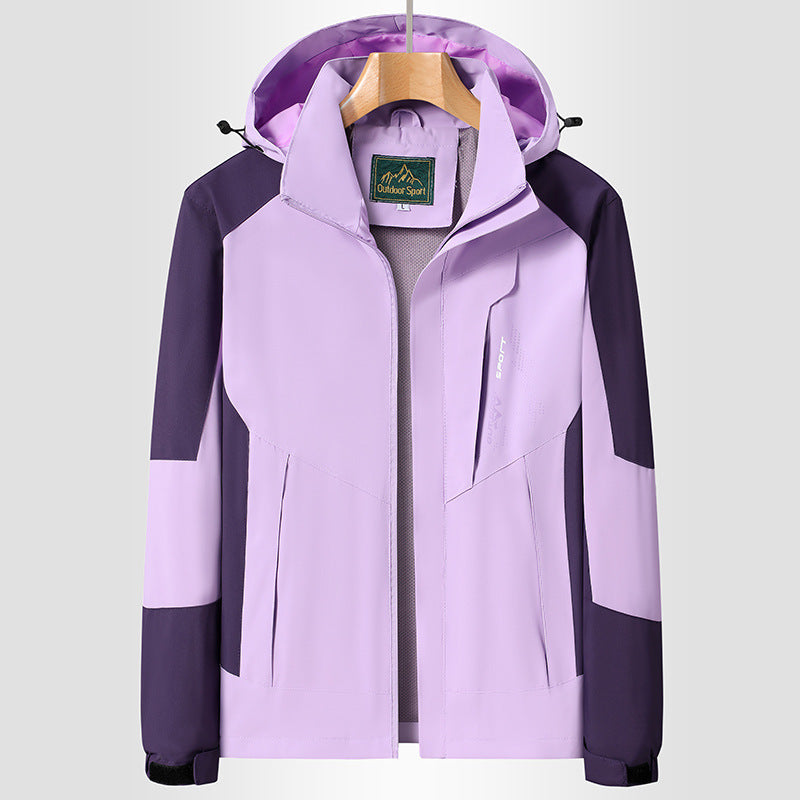 Dam Hooded Softshell jacka wind och water repellent andningsbar