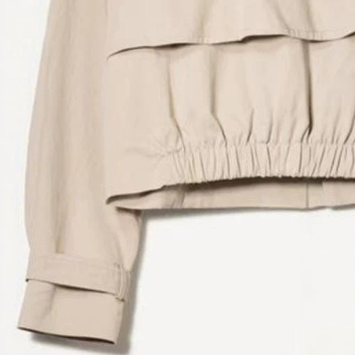 Dam Snygg Kort Trenchcoat