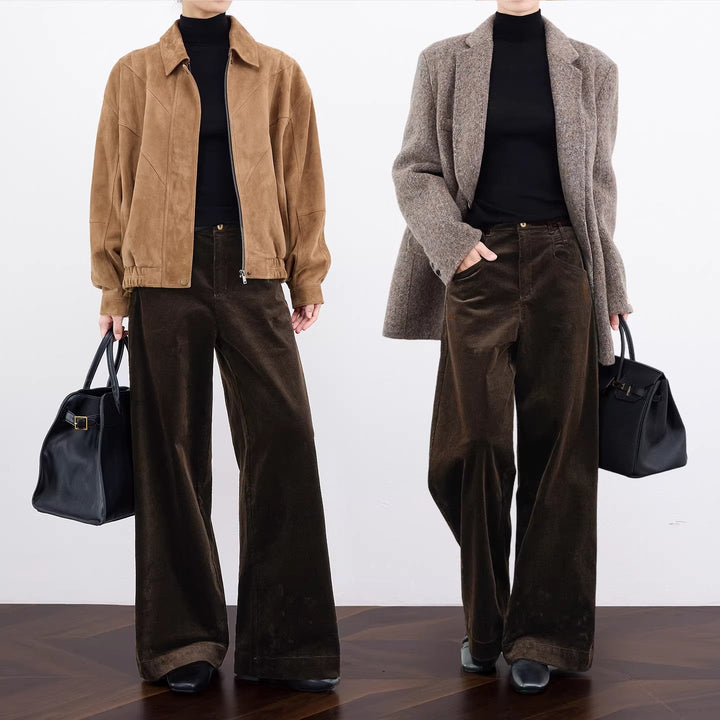 Dam elegant och avslappnad Cord blazer