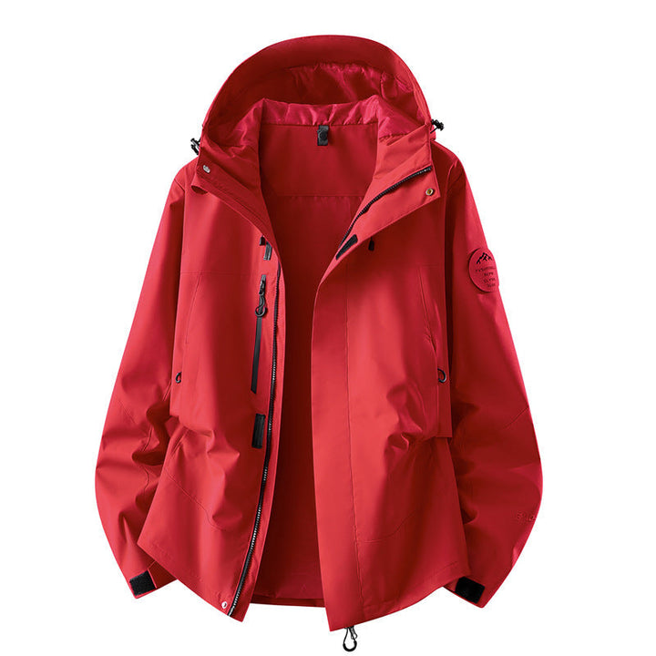 Dam Teknisk Three-Layer Softshell Regnjacka med Taped Sömmar och Multifunctional Fickor