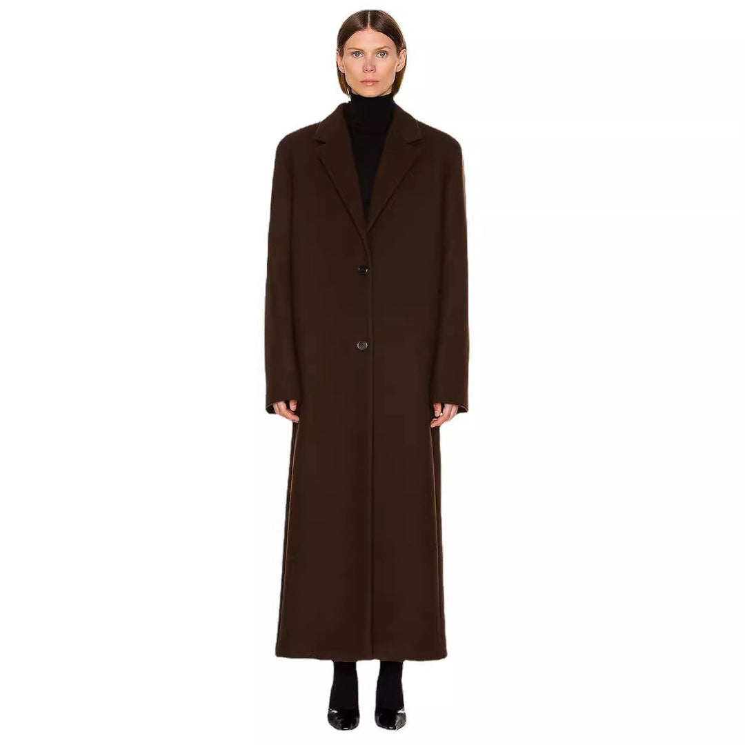 Dam Maximal One-knapp kappa in oversize skärning med klassisk Lapel