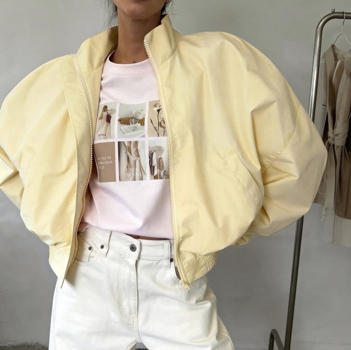 Dam avslappnad oversized fritid jacka