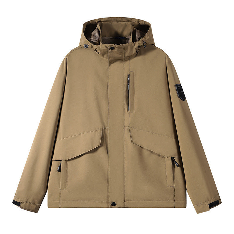 Unisex Funktionell Outdoorjacka med Praktisk Fickor