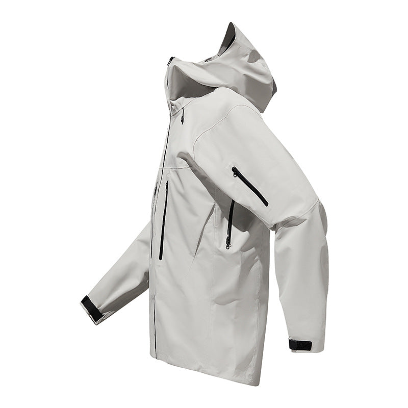 Herr Technical Vattentät Softshell Regnjacka med Welded Sömmar och Vertical Bröstfickor