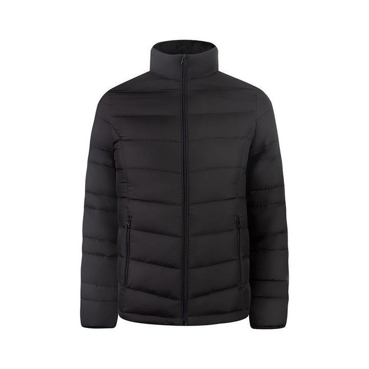 Herr Ultralight Quiltad Down-Imitating Jacka med Stående Krage