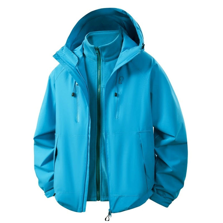 Herr Softshell Hybrid Jacka med Uttagbar Fleecefoder Vindskyddande Vattenavvisande