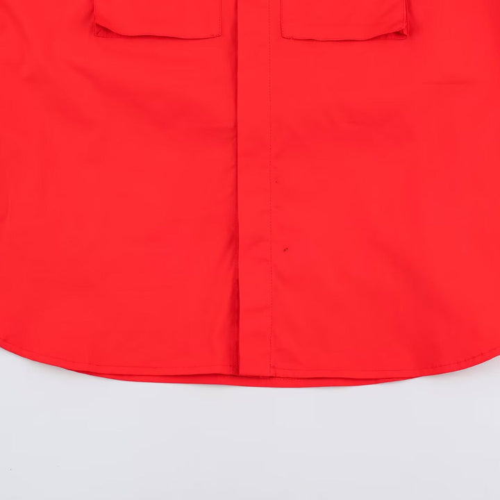 Dam Oversize Utility Skjortjacka med Hög Stå Krage och Patch Breast Fickor