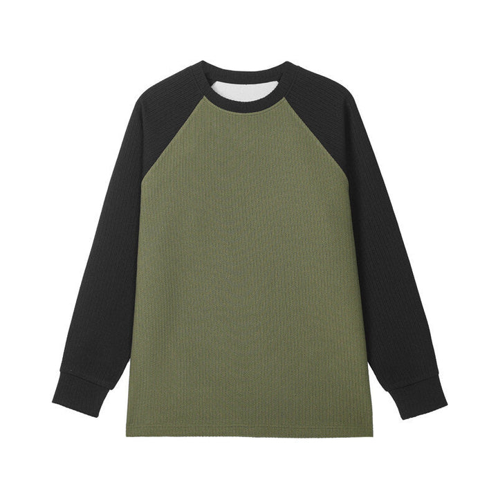 Herr Sportig Raglan Tröja med Structure
