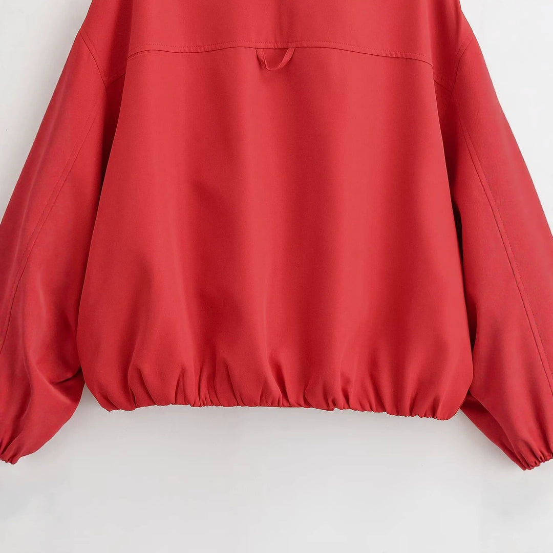 Dam oversize Kimono övergångsjacka med Raglan ärmar och Elastic fåll