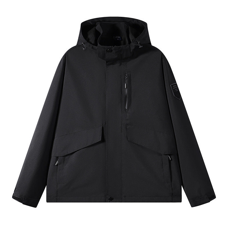 Unisex Funktionell Outdoorjacka med Praktisk Fickor