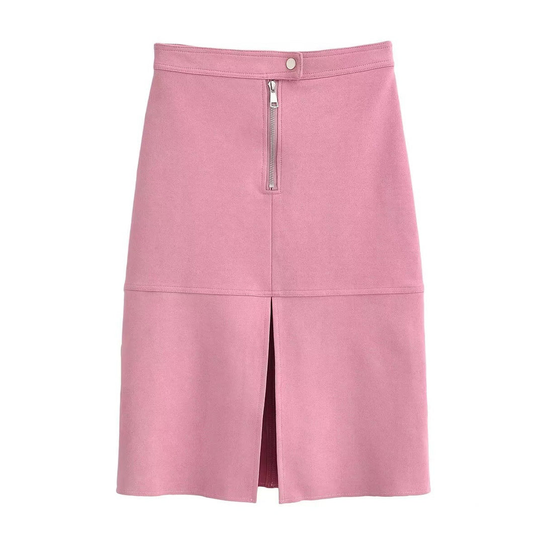 Dam Kort Jacka med Belted Midja, Asymmetrical Lapel, och Peplum Fåll