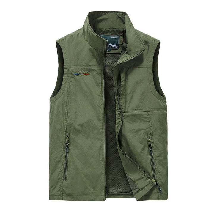 Herr Thermo Sleeveless Väst med Teddyfoder och Dragkedja