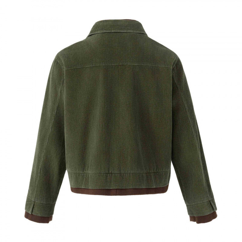 Herr boxig Manchester Blouson Jacka med Double Front, fickor med lock och ribbad fåll