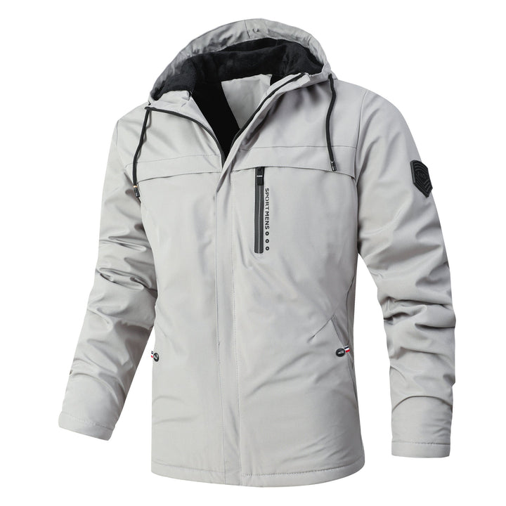 Herr urban softshell parka med Teddy fleecefoder, dold dragkedja och bröstficka