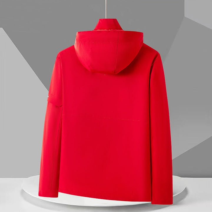 Dam funktionsjacka med justerbar huva drawstring 1787710260