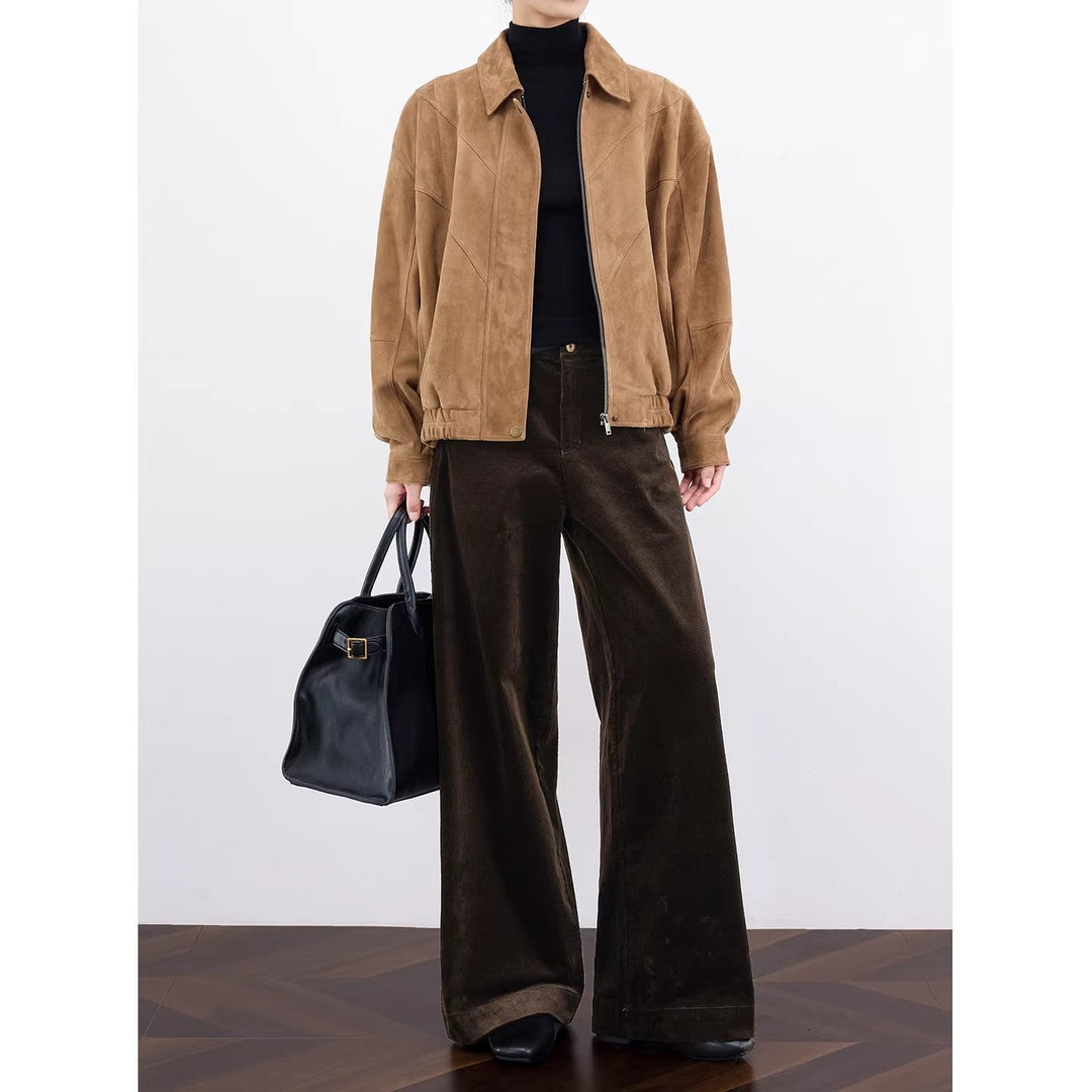 Dam elegant och avslappnad Cord blazer