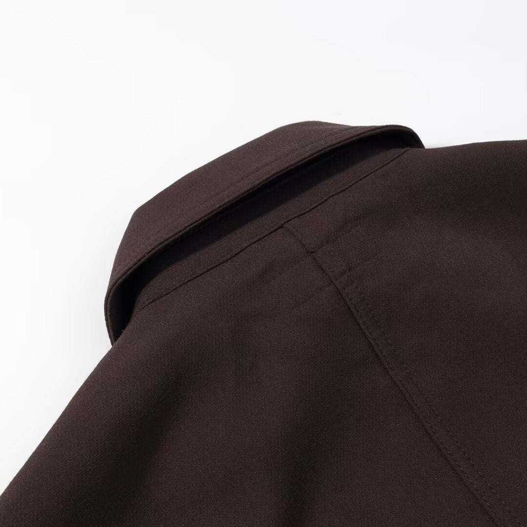 Dam 20+ Hiding Kort Blouson Jacka i Utility Look med Patch Fickor