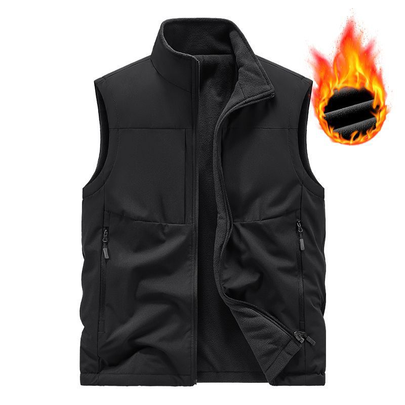 Herr Termisk Fleece Quiltad Väst