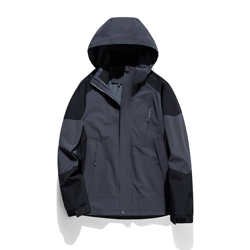 Dam två-layer softshell utomhusjacka med removable fleece inner layer och huva