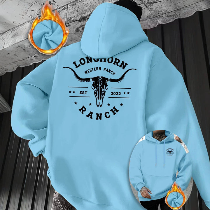 Herr Bekväm Luvtröja med Distinctive Tryck