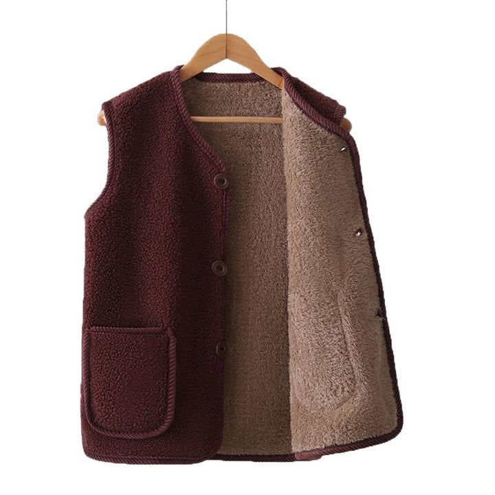 Dam mysig väst tillverkad av Teddy fleece