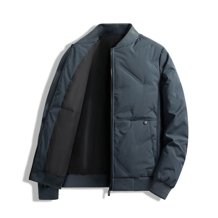 Herr Quiltad Blouson Jacka med Ståkrage