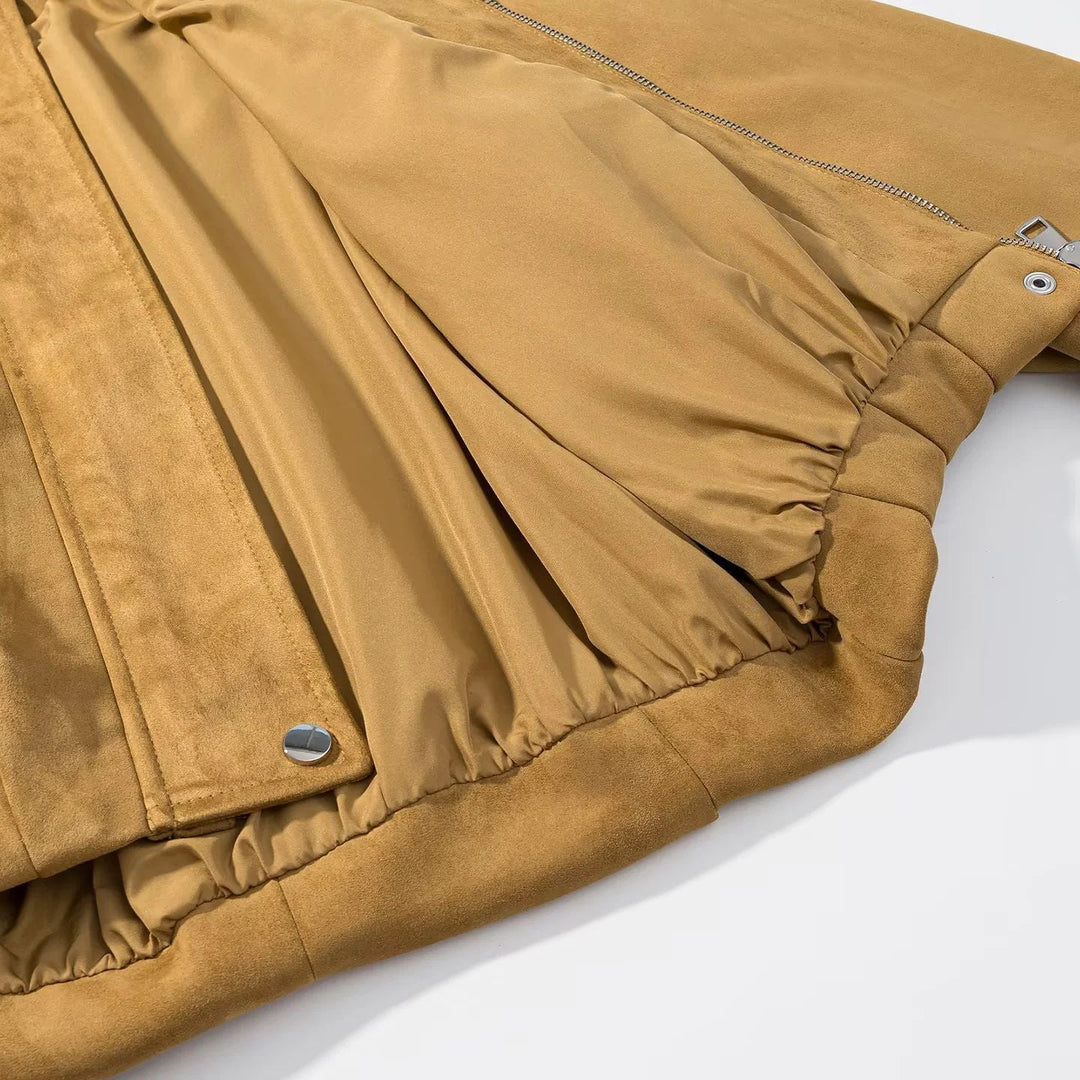 Dam cropped velvet blouse jacka med skjortkrage, concealed snap knäppning, och elastisk fåll