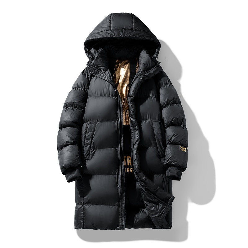 Herr Lång Vadderad Funktionell Parkas med Huva
