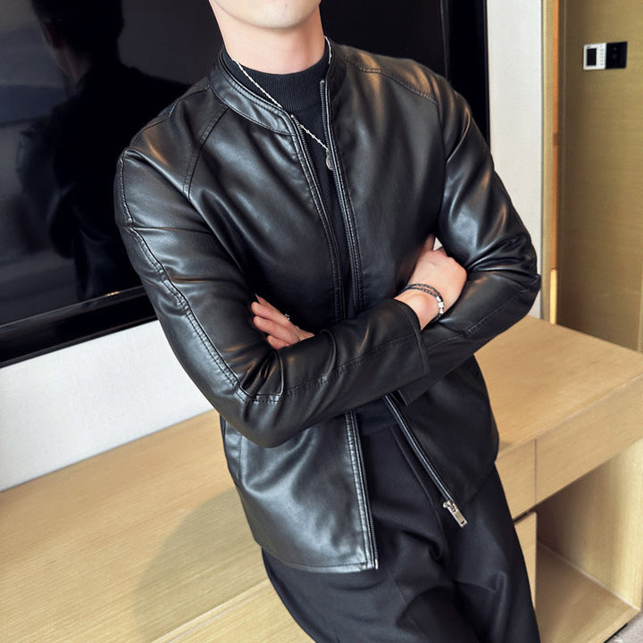 Herr Slim fuskläder Blouson med ståkrage och Dold Dragkedja