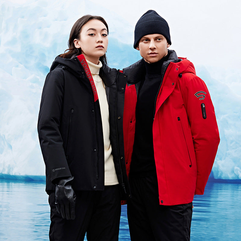 Herr Vindskyddande och Andningsbar Softshell Parka med Huva