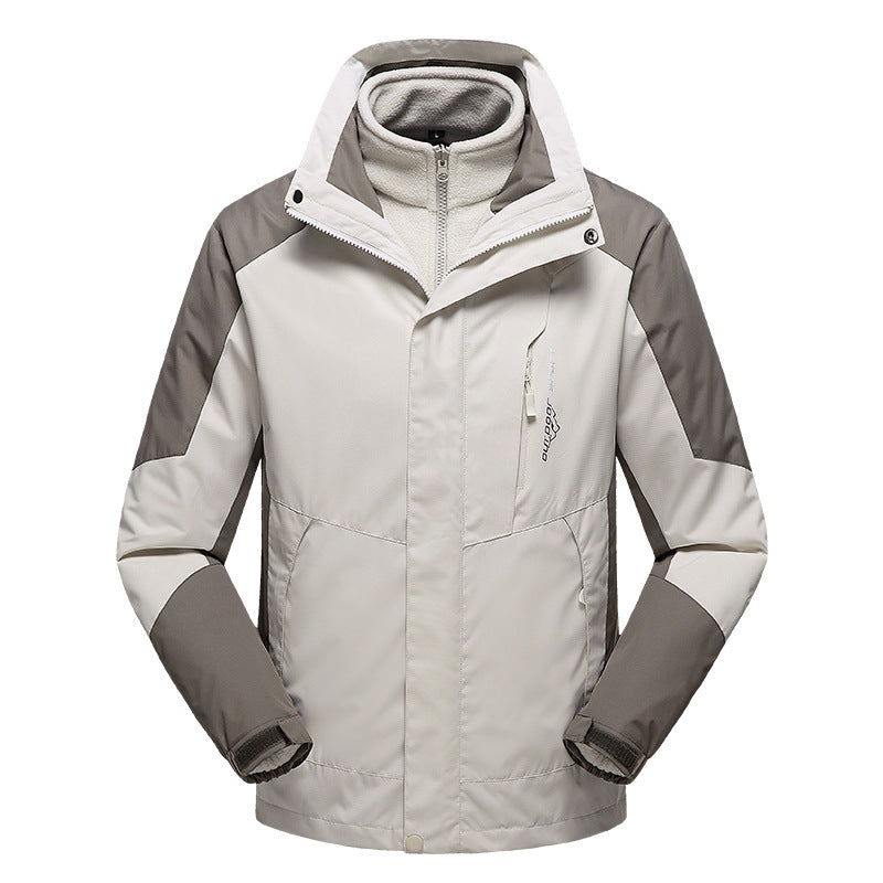 Dam Three-Piece Softshell funktionsjacka med avtagbar fleece inner lagerplagg