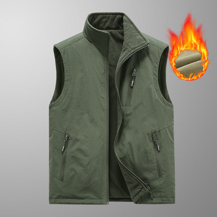 Herr Värmande Fleece Väst