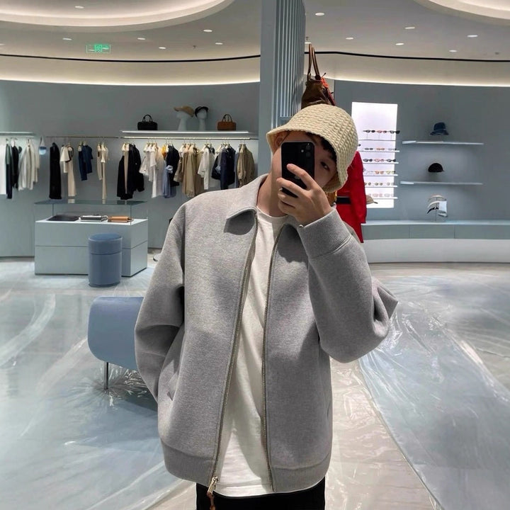 Herr Bekväm Zip-Up Sweat Jacka