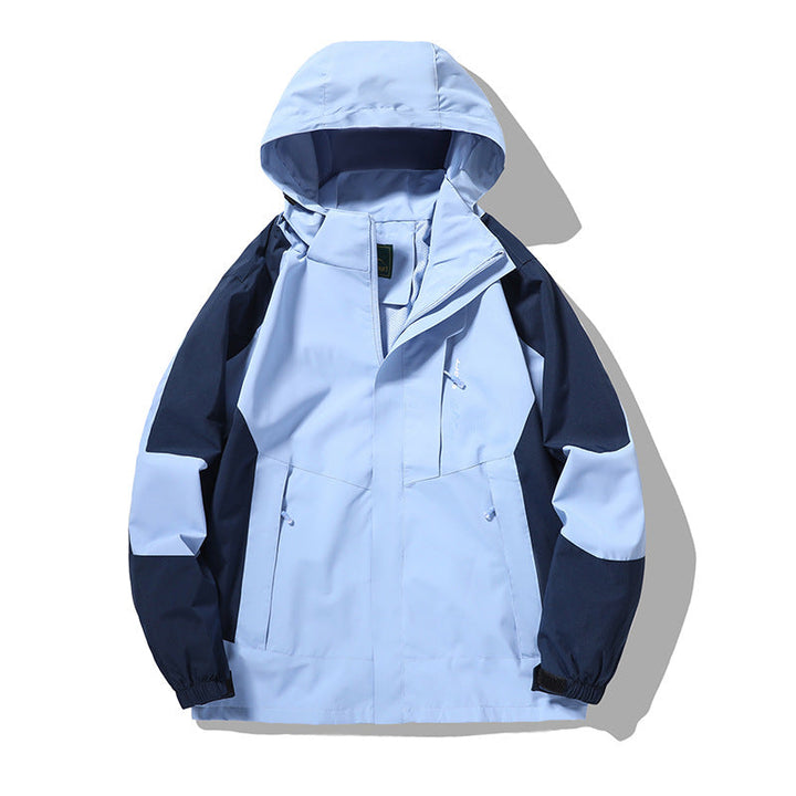 Herr Nano Wind och Water-Resistant Outdoor Luvtröja Jacka med Ventilation Mesh, Adjustable Huva och Concealed Fram Lock